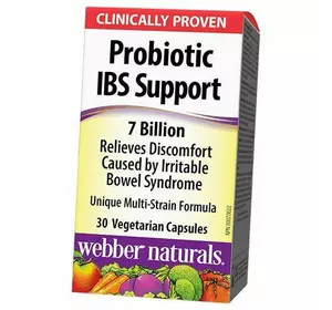 Пробиотики, Probiotic IBS Support, Webber Naturals  30вегкапс (69485005)
