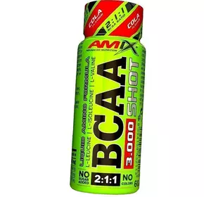 Жидкие BCAA для роста мышц, BCAA Shot 3000, Amix Nutrition  60мл Кола (28134005)