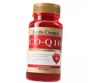 Коензим Q10 для сердца, Co-Q10 100, Earth's Creation  30гелкапс (70604002)