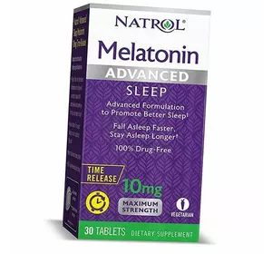 Мелатонин медленного высвобождения, Melatonin Advanced Sleep, Natrol  30таб (72358034)