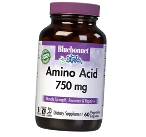 Комплекс Аминокислот, Amino Acid 750, Bluebonnet Nutrition  60вегкапс (27393008)