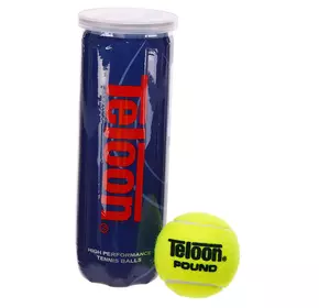 Мяч для большого тенниса Pound WZT828003 Teloon   Салатовый 3шт (60496039)