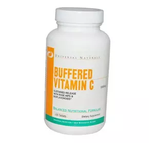 Буферизованный Витамин С, Vitamin C Buffered 1000, Universal Nutrition  100таб (36086011)