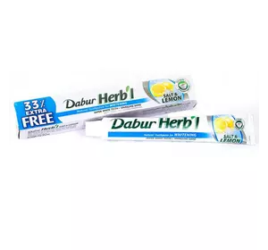Зубная паста отбеливающая соль с лимоном, Herb'l Salt Lemon, Dabur  80г  (43634036)
