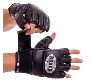 Перчатки для смешанных единоборств MMA 5020 Boxer  L Черный (37588009)