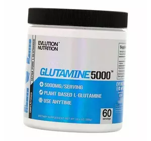 Глютамин, Glutamine 5000, Evlution Nutrition  300г Без вкуса (32385001)