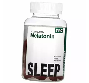 Жевательный Мелатонин для сна, Melatonin Sleep, T-RQ  60таб Клубника (72535002)