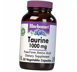 Таурин, Taurine 1000, Bluebonnet Nutrition  50вегкапс (27393003)