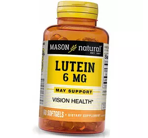 Лютеин с Витамином Е, Lutein 6, Mason Natural  60гелкапс (72529011)
