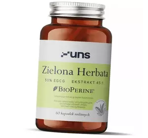 Экстракт листьев зеленого чая и Биоперин, Zielona Herbata, UNS  60вегкапс (71115013)