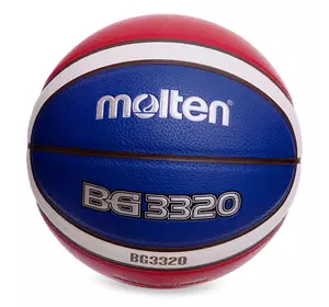 Мяч баскетбольный Composite Leather B6G3320 Molten  №6 Оранжево-синий (57483056)