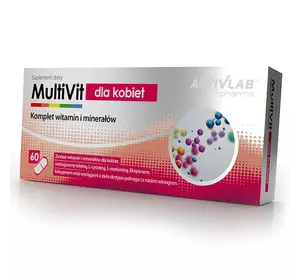 Витамины для женщин, MultiVit for Women, Activlab  60капс (36108020)