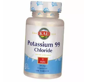 Калий Хлорид, Potassium Chloride 99, KAL  100таб (36424017)