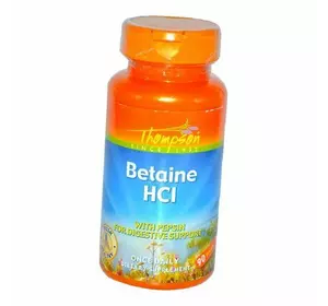 Бетаин Пепсин, Betaine HCl, Thompson  90таб (72412002)