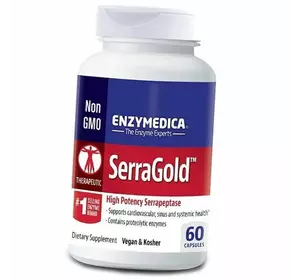 Высокоэффективная Серрапептаза, SerraGold, Enzymedica  60капс (72466002)