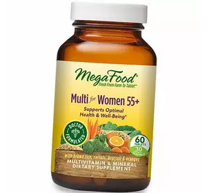 Витамины для женщин 50 +, Multi for Women 55 plus, Mega Food  60таб (36343007)