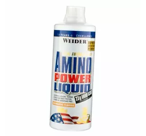Жидкие Концентрированные Аминокислоты, Amino Power Liquid, Weider  1000мл Мандарин (27089007)