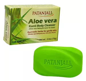 Мыло для тела с Алоэ Вера, Aloe Vera Kanti Body Cleanser, Patanjali  75г  (43635033)
