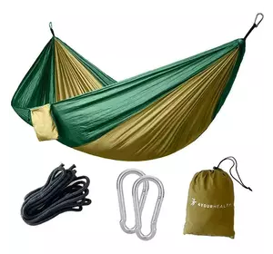Гамак туристический Camping Hammock 2259 4yourhealth   Зелено-коричневый (59576001)