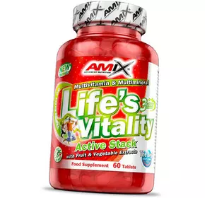 Ежедневные Мультивитамины, Life's Vitality Active Stack, Amix Nutrition  60таб (36135010)