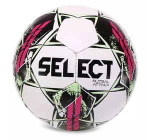 Мяч футзальный Futsal Attack V22 Z-ATTACK-WP Select  №4 Бело-розовый (57508594)