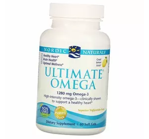 Рыбий жир, Ultimate Omega, Nordic Naturals  60гелкапс Лимон (67352019)
