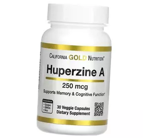 Гуперзин А, Huperzine A 250, California Gold Nutrition  30вегкапс (72427015)