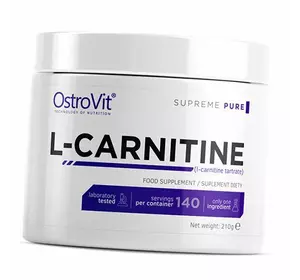Л Карнитин Тартрат в порошке, L-carnitine, Ostrovit  210г Без вкуса (02250004)