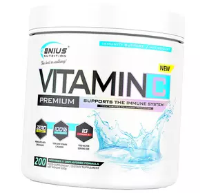 Витамин С, Аскорбиновая кислота, Vitamin C Powder, Genius Nutrition  200г Без вкуса (36562009)