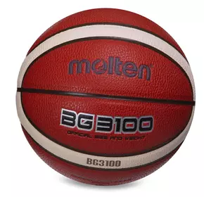 Мяч баскетбольный Composite Leather B5G3100 Molten  №5 Оранжевый (57483046)