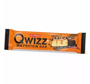 Белковый Батончик, Qwizz Protein Bar, Nutrend  60г Арахисовое масло (14119021)