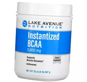 Быстрорастворимый порошок ВСАА, Instantized BCAA Powder, Lake Avenue Nutrition  907г Без вкуса (28572001)