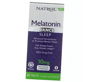 Мелатонин медленного высвобождения, Melatonin Advanced Sleep, Natrol  60таб (72358034)