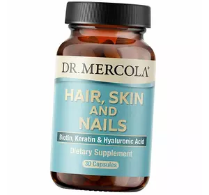 Комплекс для кожи, волос и ногтей, Hair Skin and Nails, Dr. Mercola  30капс (36387033)