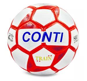 Мяч футбольный Conti EC-08 Ballonstar  №4 Бело-красный (57566035)