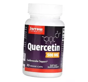 Антиоксидант Кверцетин, Quercetin 500, Jarrow Formulas  30вегкапс (70345005)