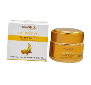 Крем для лица, Saundarya Swarn Kanti Fairness Cream, Patanjali  50г  (43635031)