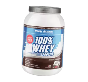 Сывороточный протеин, 100% Whey Protein, Body Attack  900г Шоколад (29251004)