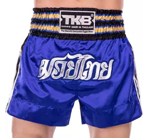 Шорты для тайского бокса и кикбоксинга TKTBS-219 Top King Boxing  XL Черно-синий (37551092)