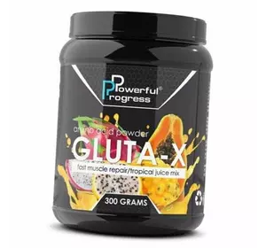 Аминокислота Глютамин, Gluta-X, Powerful Progress  300г Тропический микс (32401001)