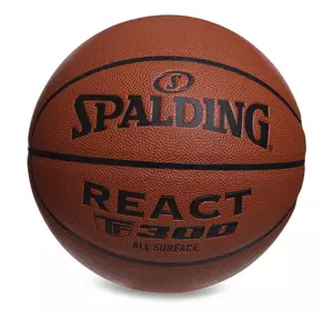 Мяч баскетбольный React TF300 76846Y Spalding  №7 Оранжевый (57484025)