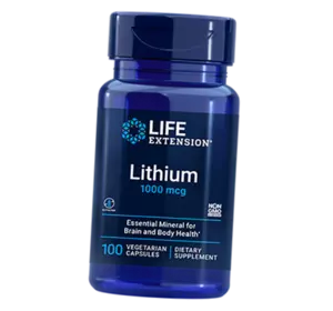 Литий Оротат, Lithium, Life Extension  100вегкапс (36346067)