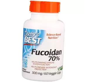 Фукоидан, Fucoidan 70%, Doctor's Best  60вегкапс (70327010)