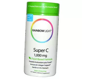 Витамин С, Super C 1000, Rainbow Light  60таб (36316023)