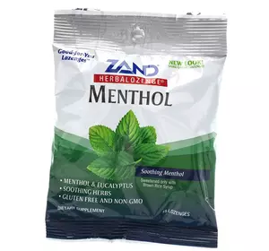 Леденцы от кашля и боли в горле, Herbalozenge Menthol, Zand  15леденцов Ментол (71574002)
