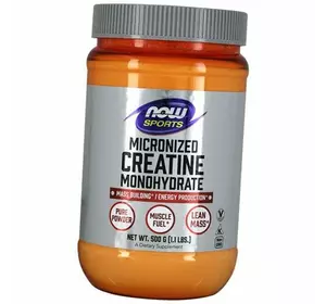 Креатин Моногидрат, Micronized Creatine Monohydrate Powder, Now Foods  500г Без вкуса (31128004)