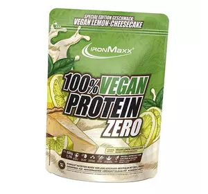Веган Протеин, 100 % Vegan Protein Zero, IronMaxx  500г Лимонный чизкейк (29083016)