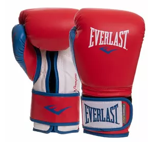 Перчатки боксерские Powerlock P00000730 Everlast  16oz Красно-синий (37409069)
