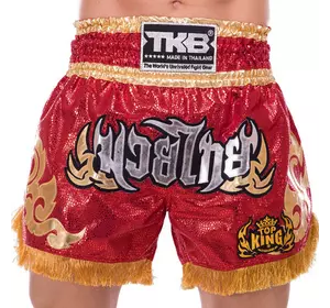 Шорты для тайского бокса и кикбоксинга TKTBS-062 Top King Boxing  M Красный (37551087)