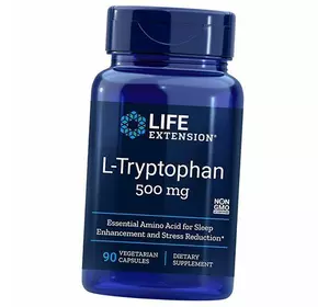 Триптофан, L-Tryptophan 500, Life Extension  90вегкапс (27346001)